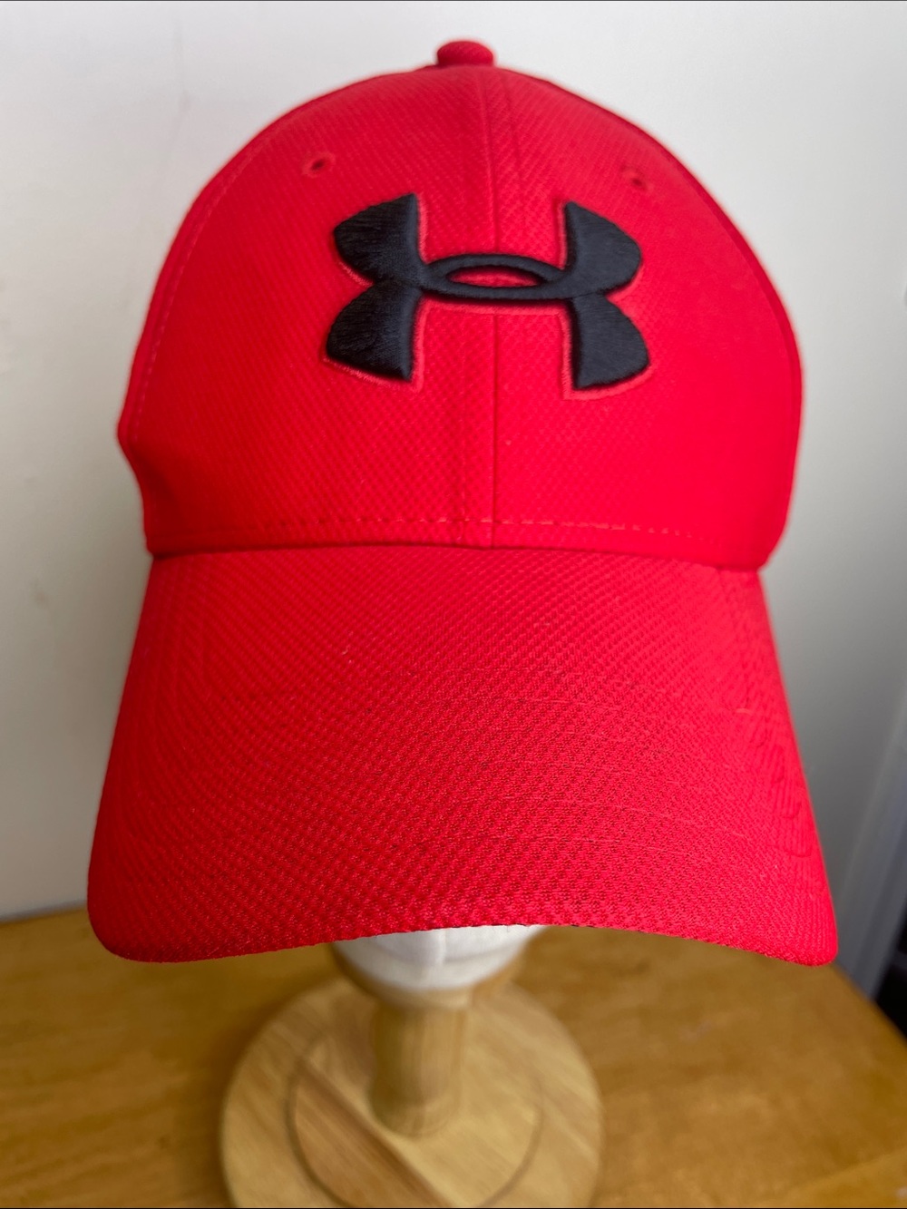 Under Armour Red Hat with Black Logo